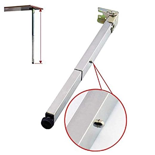 NIANXINN Stainless Steel DIY Furniture Table Legs,Folding Telescopic Bar Desk Legs,Push-Pull Lift Dining Table Feet,Adjustable Bar Table Support Column,with Protective Base & Screws