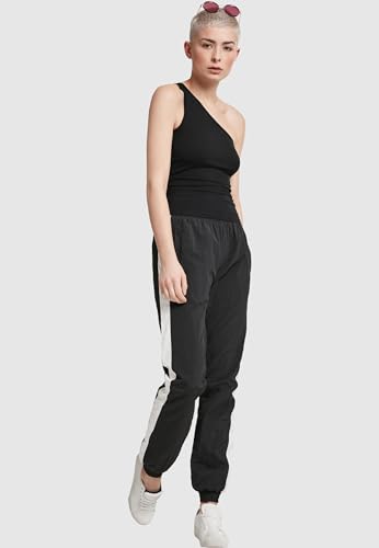 Urban Classics Ladies Asymmetric Top Mujer Top Negro L 95% algodón, 5% elastán Regular