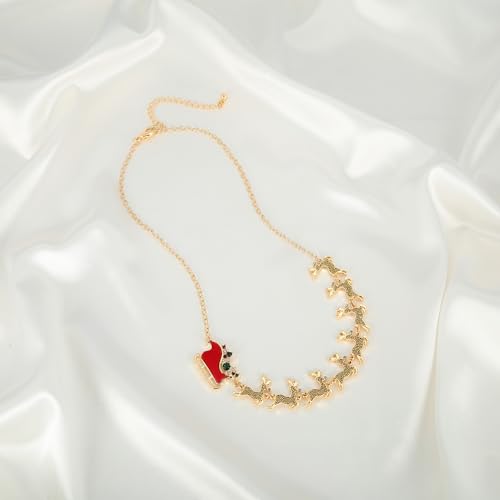 LILIE&WHITE Christmas Necklace For Women With Candy Christmas Tree Pendant Necklace Light Bulb Xmas Fashion Jewelry4