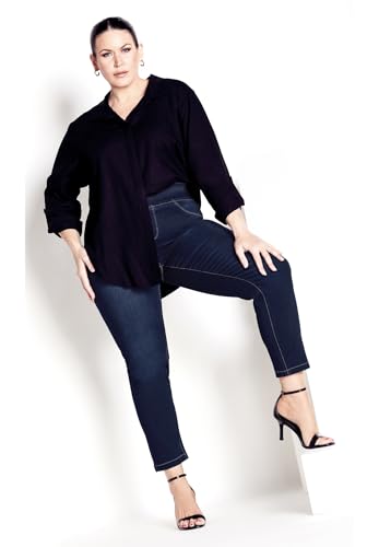 Women's Plus Size Tall Butter Denim Pull-On High Rise Jean4