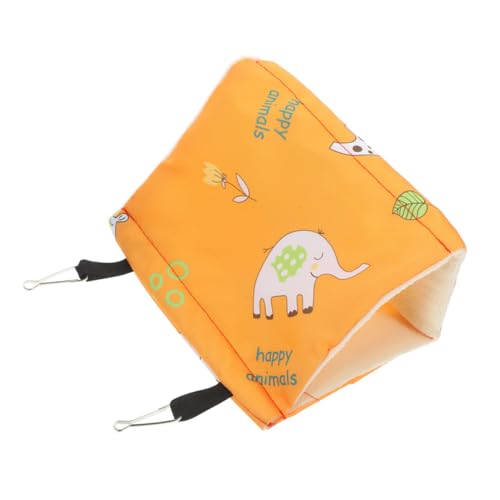 Hemoton Warm Bird Nest Hammock for Comfortable Cotton Hanging Bird House for Parakeets Lovebirds Cockatiels Snuggle Hut for Birdcages and