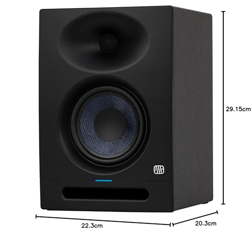 Image of PreSonus Eris Studio 5, 5.25-Inch High-Definition Professional Studio Monitor with Woven Composite LF Driver, XLR, 1 inch Silk-Dome HF Driver, EBM Waveguide, and Acoustic Tuning Controls - Single (Black)