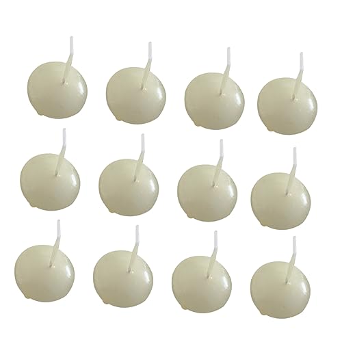 Happyyami 50pcs Floating Candle Small Votive Faux Decorative Round for Wedding Xmas Water Fake Romantic Christmas Flameless Ceremony Flicker Holiday Candles Decorations Harry