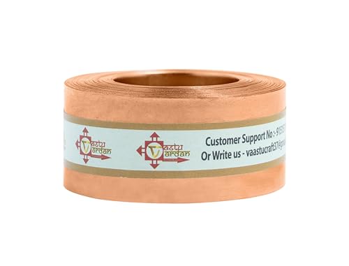 Image of Copper Strip | 1 INCH | Pack of 1 | Strip for Vastu Remedy | Width-25mm, Thickness-0.2mm, Length-25 Feet Approx.