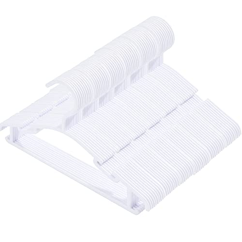 Image of 60 Pack White Baby Nursery Closet Hangers,Non-Slip Laundry Infant Pant Hanger for Newborn Clothes Gift,Ultra-Thin Child Coat Hanger for Girl Boy Toddler Kids
