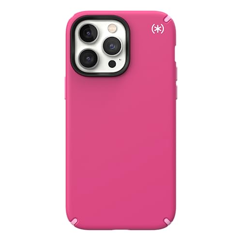 Image of Speck iPhone 14 Pro Case - Drop Protection, Scratch Resistant, Built for MagSafe Slim Phone Case for 6.1 Inch iPhones 14 Pro - Anti-Fade Case - Presidio2 - Digital Pink /Blossom Pink /White
