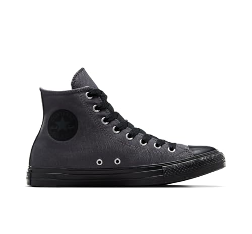 Converse Chuck Taylor All Star - Tenis Altos para Hombre, Dark Matter/Negro/Negro, 45 EU