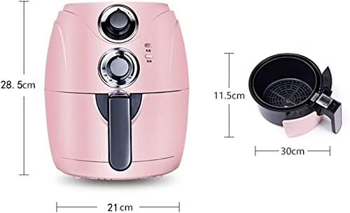 Air Fryers 2.5L Air Fryer With Rapid Air Circulation System, For Home Smart No Frying Low Fat Healthy Oven 1200W (Color : Pink) #TOP6