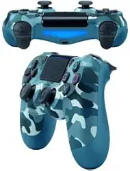 Controle Sem Fio Camuflado para Joystick de Jogo Compatível Com PS4/Slim/Pro/PC/SmartTV [playstation_4] (Azul)