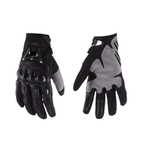 NMGHUTE Guantes Deportivos Cálidos Guantes Llenos De Grasa Guantes De Motocicleta Guantes De Bicicleta Guantes De Equitación De Carreras Al Aire Libre Guantes Interiores Exteriore(Black,Large)