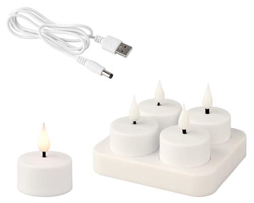 Velas decorativas LED para crear ambientes acogedores en cenas y salones