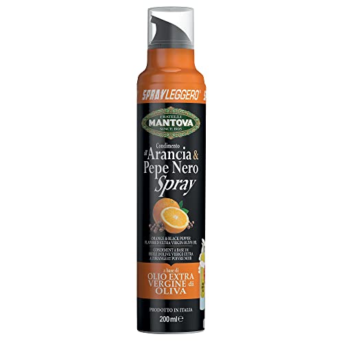 SPRAYLEGGERO Huile d'Olive Extra Vierge aromatisée au Piment Orange et Noir SPRAY 200ml Cover
