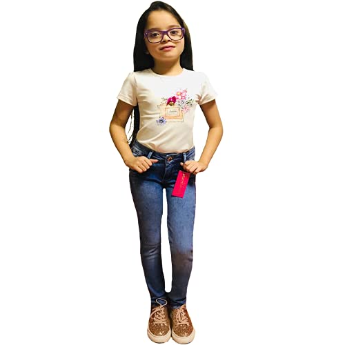 Calça Skinny Feminina Jeans Infanto Juvenil de 4 a 16 Anos C