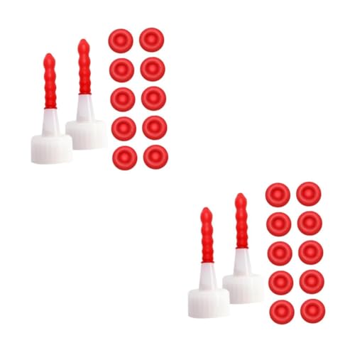 balacoo 200pcs Tapas para Sellador Caps Flexibles para conservar sellador, pintura y pegamento para volver a sellar tubos abiertos que previenen humedad y suciedad miniatura 5