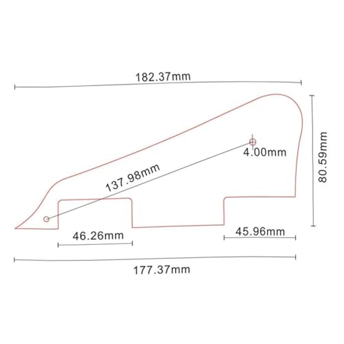 Pickguard pour guitare électrique : remplacez votre plaque abîmée 10 trous