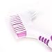 2-Piece Denture Brush, Specially Designed to Thorough Cleaning Dentures & Bridges, Purple