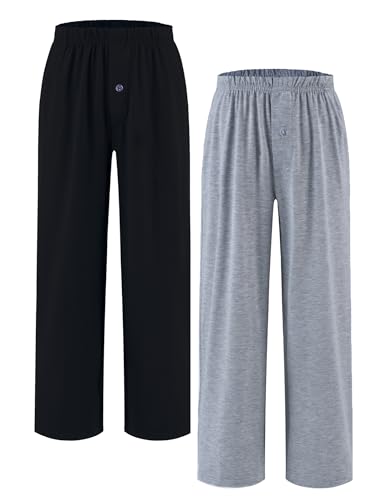 Arshiner Niño Pantalones de Pijama Pack de 2 Suaves y Cómodos