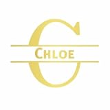 Adesivo per porta con nome – Chloe – Oro
