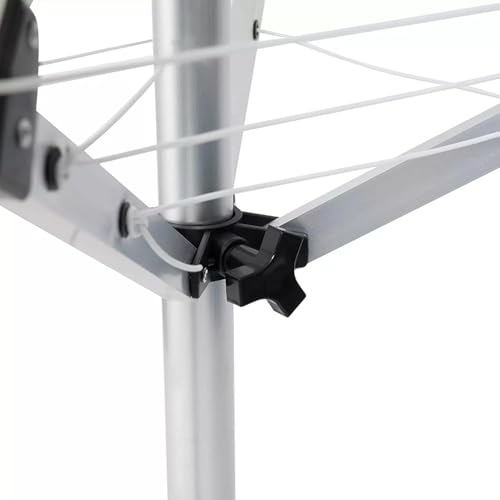 Foldable 4 Arm Rotary Clothes Airer - Outdoor & Indoor Washing Line with 18m Drying Space, Portable and Freestanding - Image 3