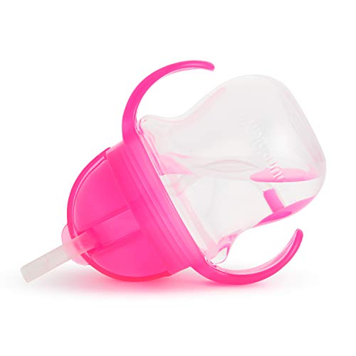 Munchkin Happy Snacker Toddler Cups and Snack Containers - 7oz Any Angle Weighted Straw Trainer Cup and 9oz Snack Catchers, Purple/Pink by Munchkin - Image 6