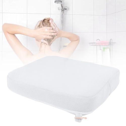 Finis les sièges de douche froids : coussin de douche blanc lavable - 6