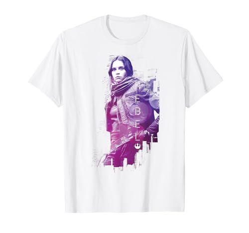 Image of Star Wars Rogue One Jyn Rebel Stance Graphic Tee T-Shirt