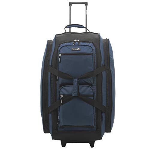 Wrangler Rolling Travel Duffel, Navy Blue, 30