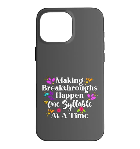 Making Breakthroughs One Syllable At A Time Speech Therapy �X�}�z�P�[�X iPhone 16 Pro Max �p