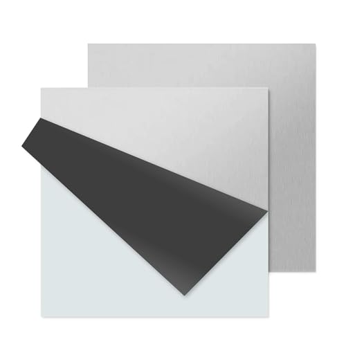 BBYPP 2 piezas Placa de aluminio 20cm x 20cm x 4mm, Espesor 4mm, 6061 T6 Cuadrado Placa de aluminio Para Bricolaje Artesanías