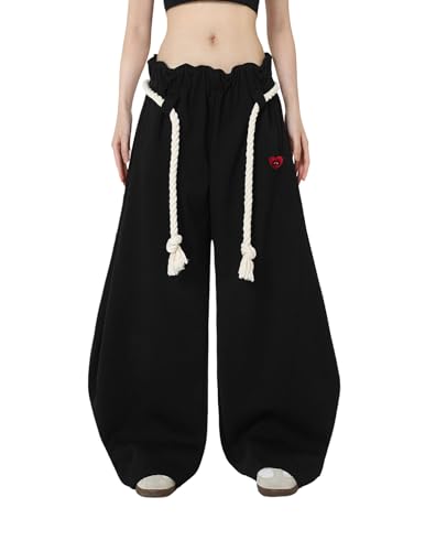 Image of Aelfric Eden Super Baggy Barrel Sweatpants Wide Leg Pants for Women Men Casual Elastic Waist Unisex Lantern Trouser Pants
