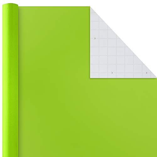 Hallmark All Occasion Wrapping Paper Bundle with Cut Lines on Reverse (Pack of 6; 180 sq. ft. ttl.) Solids, Polka Dots & Stripes for Birthdays, Easter, Mothers Day, Weddings, Baby Showers (5JXW1746)