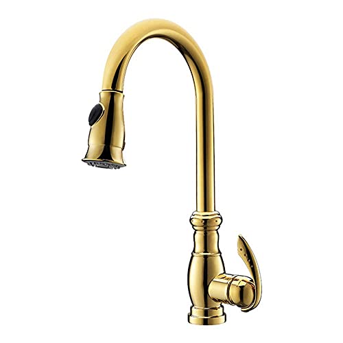 Robinet de bassin LWX mitigeur en laiton pour évier de cuisine avec douchette extractible 2 modes