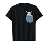 Goat Pocket Baby Goat Peeking Funny Goat Tee Shirt Animal