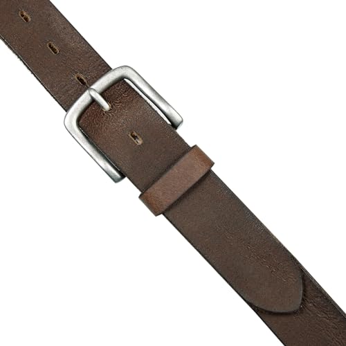 Image of Lucky Brand Men's Jeans Leather Belt| Classic| Casual| Dress| Everyday| American Heritage| Genuine Leather| Metal Buckle