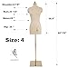 lavandeform Female High-Density 4 Size Foam Dress Form Adjustable to 70 inch, Sewing Mannequin Foam Body for Pinning (Beige, 4)