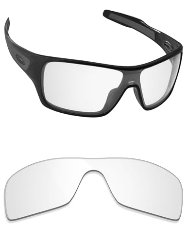 Image of Alphax Crystal Clear Non-polarized Replacement Lenses for Oakley Turbine Rotor OO9307 Sunglasses
