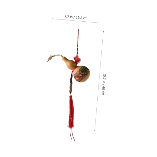 Pendentif gourde en calebasse naturelle séchée d'artisanat d'art