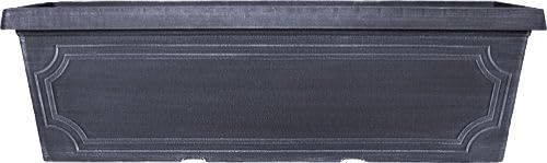 AKKIN Estate Planter Window Box Plastic Trough Planter 76cm Chalk Colour