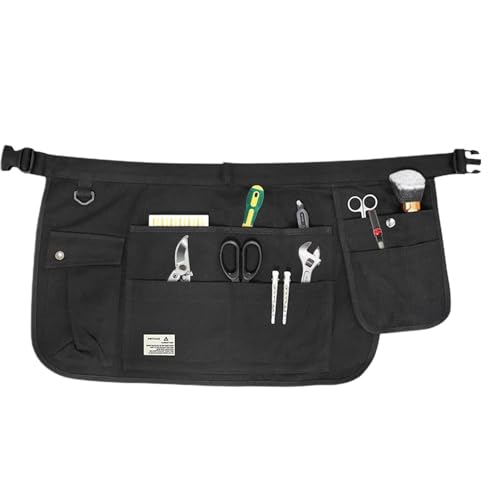 Delantal de herramientas para mujer, Delantal de jardinería para mujer | Delantal para herramientas de cintura | Delantal de trabajo ajustable para herramientas de jardín, delantales de herramientas m