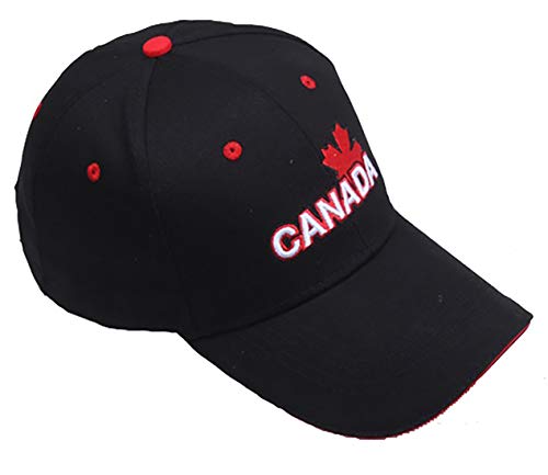 Baseball Cap Canada Flag Hat Adjustable DadHat Sunhat Maple Leaf Embroidered Cap