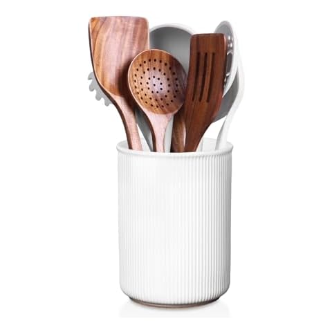 LoeJan Extra Large Ceramic Utensil Holder Cover