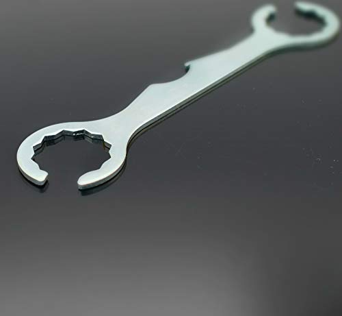 Preisvergleich Produktbild Bier Wasserhahn Schraubenschlüssel, Überlegenes Werkzeug Multifunktional Schraubenschlüssel für Tippen Sie auf Bierturm Coupler Multi-Use Faucet Key Tool Removal, Edelstahl, 1pcs