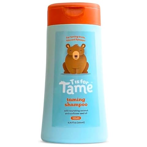 T is for Tame Baby Shampoo - Plant Based & All-Natural, Pediatrician and Dermatologist Tested, Specially Crafted for your Baby's Gentle Hair Cover