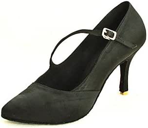 scarpe da ballo jazz con lacci in rete nera per donna con suola in