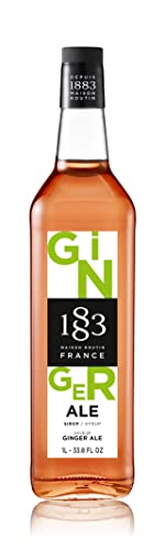 Image of 1883 Ginger Ale Syrup for Drinks, Made in France, 1 Liter Glass Bottle