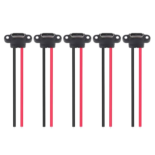 Conector USB Tipo C 2 Pin Hembra 5 piezas miniatura 1