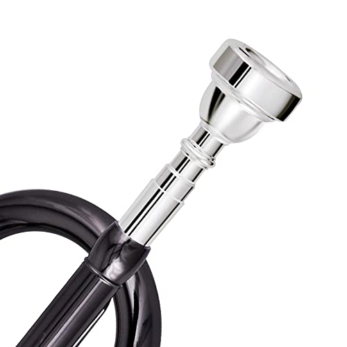 EastRock Trompetenmundstück 7C Trompete Mundstück Versilbert Ersatz Bb Trompetenteile Universal Trompete Übungsmundstück für Anfänger (7C, silber)
