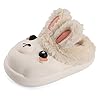 Girls Slippers Cute Child Warm Plush Fleece House Slip-on Shoes