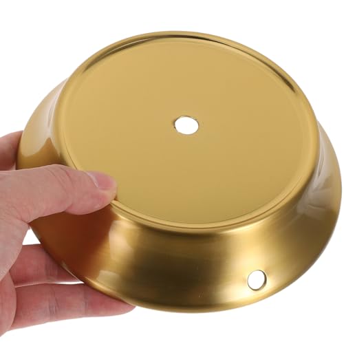 Base de escritorio redonda de hierro NUOBESTY portalámparas para mesa DIY 4