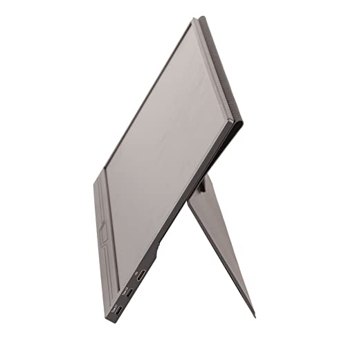 FOLOSAFENAR FHD-Computerdisplay, 14 Zoll 100–240 V tragbarer Monitor 16:9 Breitbild-Doppellautsprecher 178 Grad mit magnetischer Abdeckung für Mobiltelefon(#1) – Bild 8